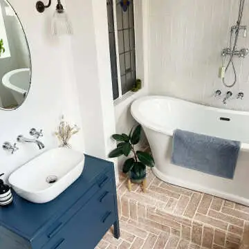 Rustic Gloss White Metro Tiles