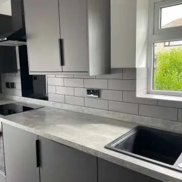 Linear Grey Matt Brick Shape Wall Tiles 300x100
