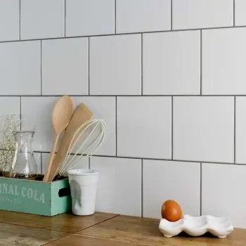 Crystal White Matt 150x150 Ceramic Wall Tiles