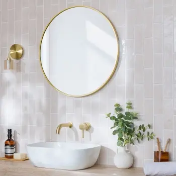 Bohemian Antique White Brick Effect Gloss Porcelain Wall Tile