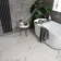 Faith Grey Gloss Rustic Brick Effect Wall and Floor Tile