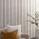 Trepanel Design® Light Oak on Antique White Felt Multi Width Acoustic Wood Slat Panels