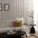 Trepanel Design® Light Oak on Antique White Felt Multi Width Acoustic Wood Slat Panels