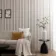 Trepanel Design® Light Oak on Antique White Felt Multi Width Acoustic Wood Slat Panels