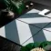 Zebra Green and White Matt Striped Patterned Wall and Floor Tiles