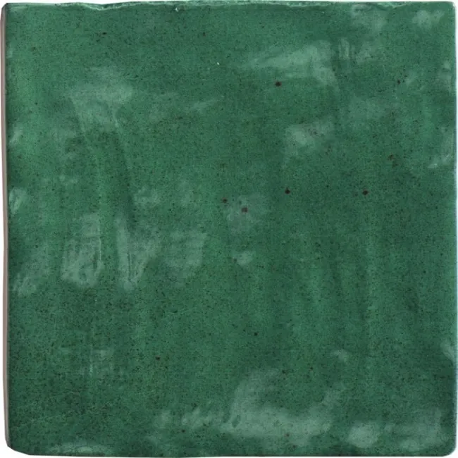 Zellige Mini Green Square Gloss Wall Tiles