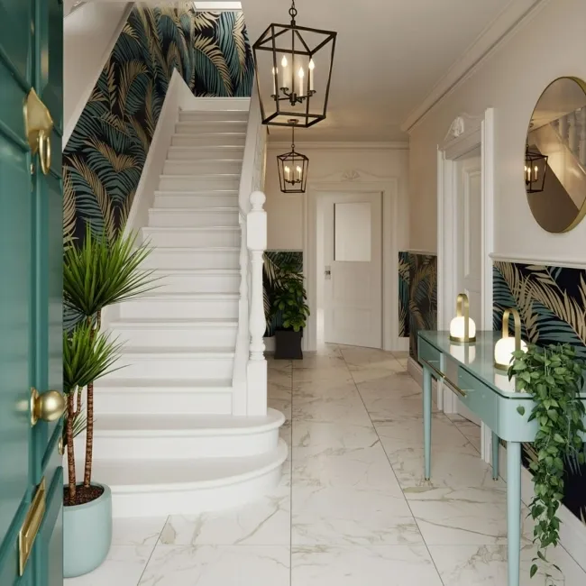 Cappella Gold Veined Matt Marble Effect 605x605 Wall and Floor Tiles