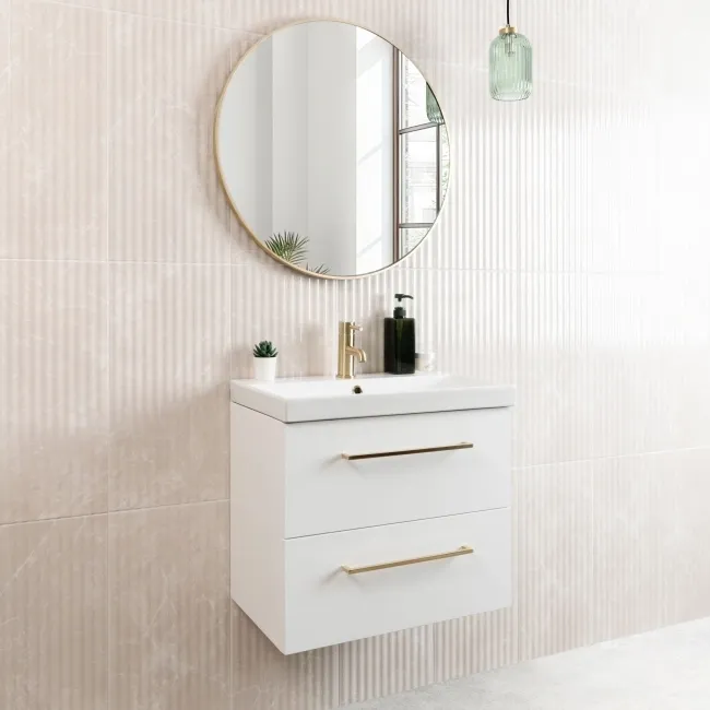 Clovelly Cream Decor Marble Effect Gloss Wall Tiles
