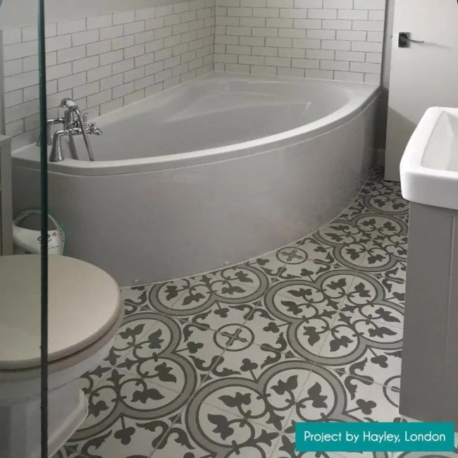 Rustic Gloss White Metro Tiles