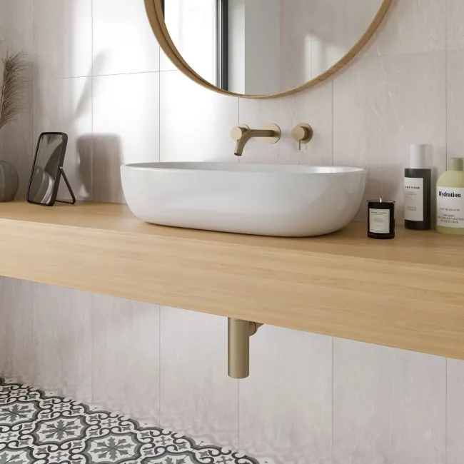 Clovelly Cream Marble Effect Gloss Wall Tiles