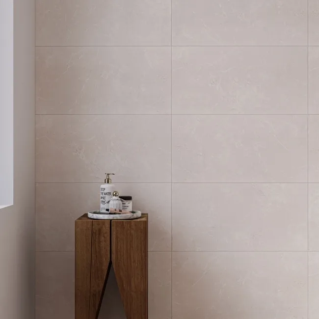 Clovelly Cream Marble Effect Matt Wall Tiles