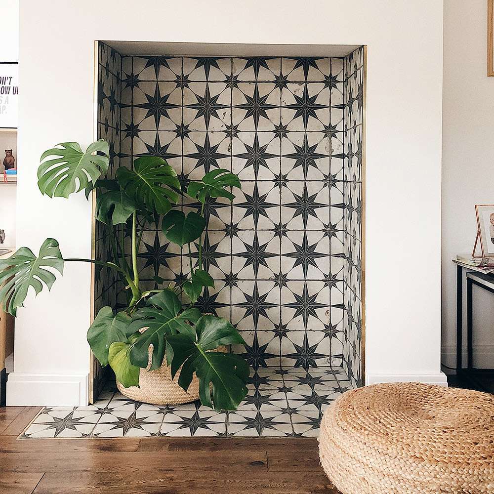 Charlotte Turned Her Fireplace Into A Patterned Feature