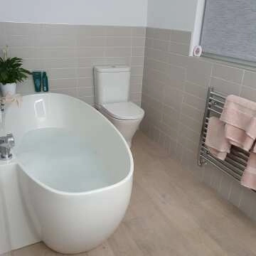 Linear Light Grey Matt Brick Tiles