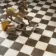 Moiety Black and White Matt Chequer Pattern Floor Tiles