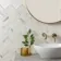 Carrara Gold Herringbone Marble Effect Mosaic Natural Tiles