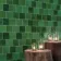 Zellige Mini Green Square Gloss Wall Tiles