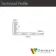 10mm Brushed Silver Aluminium Straight Edge Tile Trim