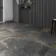 Jai Rustic Natural Black Slate Effect Tiles 600x600
