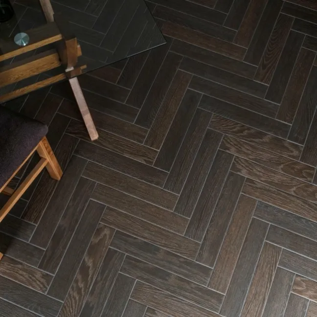 Bonsai Umber Wood Effect Porcelain Floor Tiles