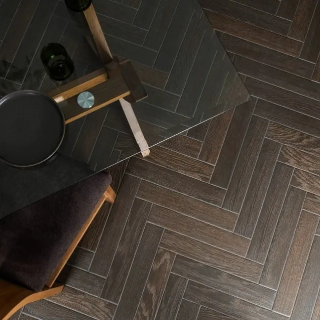 Bonsai Umber Wood Effect Porcelain Floor Tiles