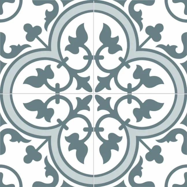 Ledbury Navy Blue Pattern Wall and Floor Tiles