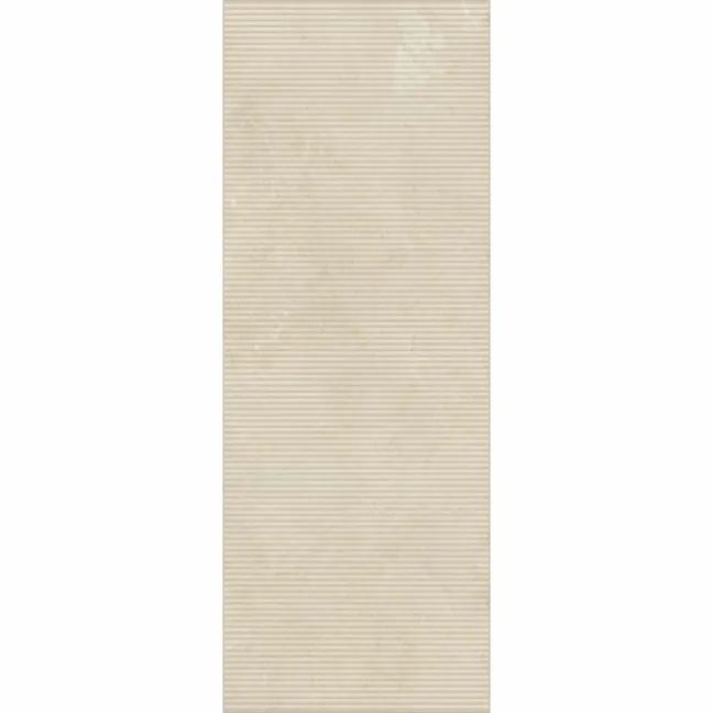 Vesta Beige Fluted Matt Travertine Effect Wall Tiles