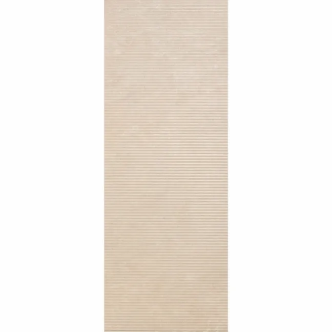 Vesta Beige Fluted Matt Travertine Effect Wall Tiles