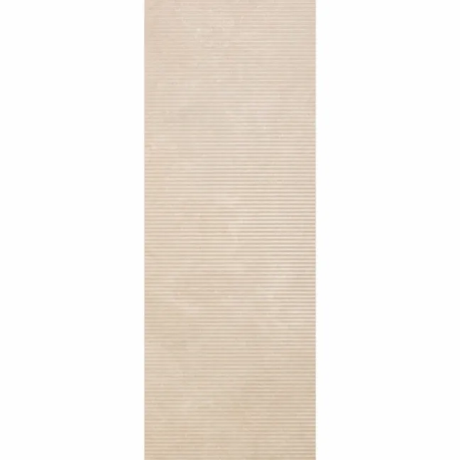 Vesta Beige Fluted Matt Travertine Effect Wall Tiles