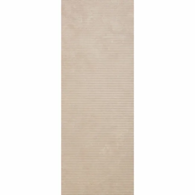 Vesta Beige Fluted Matt Travertine Effect Wall Tiles