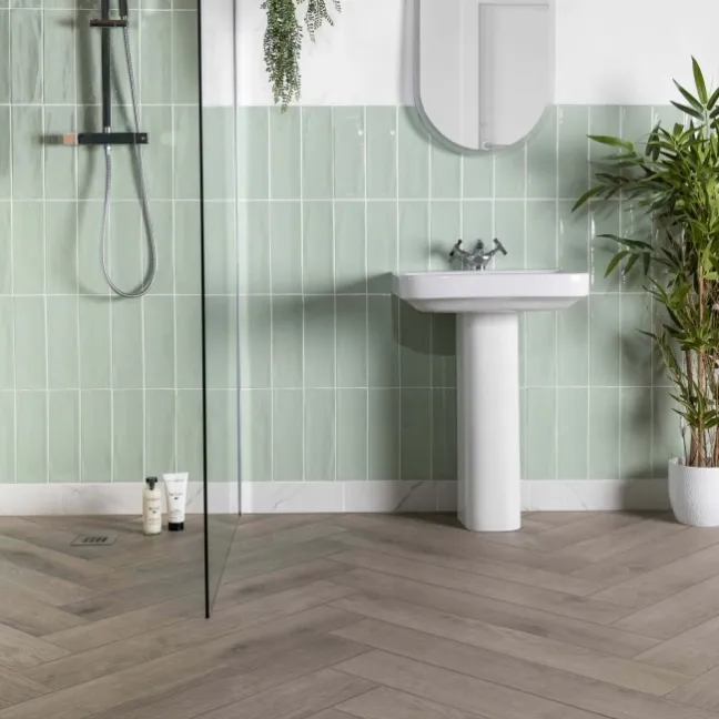 Hamptons Muted Wood Effect Porcelain Floor Tiles