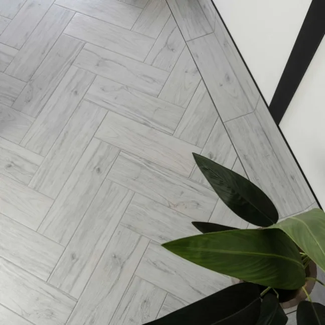 Friston White Oak Wood Effect Porcelain Floor Tiles