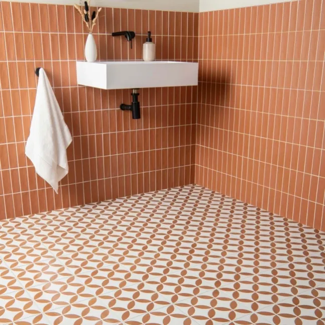 Hamlet Orange Matt Brick Metro Wall and Floor Tiles