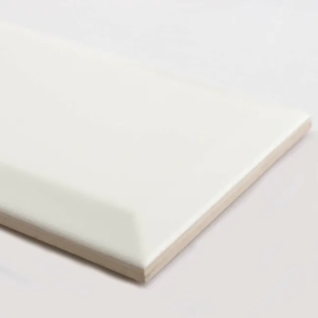 Plush Antique White Matt  Large Metro Wall Tiles