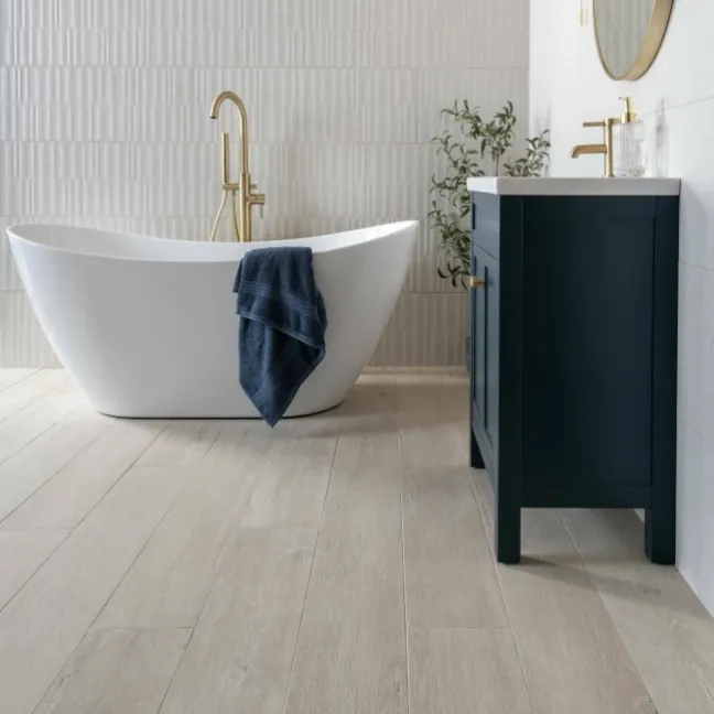Madera Maple Beige Wood Effect Porcelain Floor Tiles