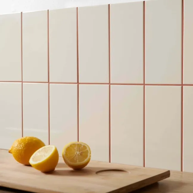 Marylebone Gloss Ivory Flat Cream Metro Tiles