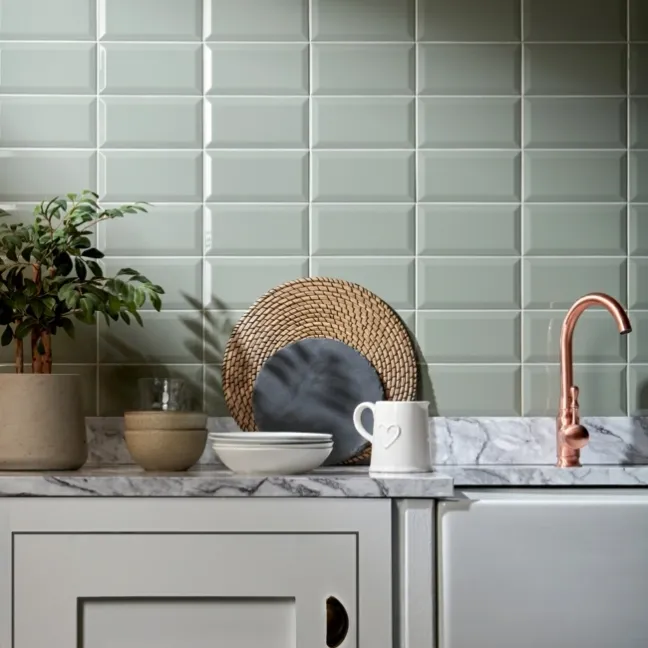Greenwich Ceramic Gloss Green Metro Tiles