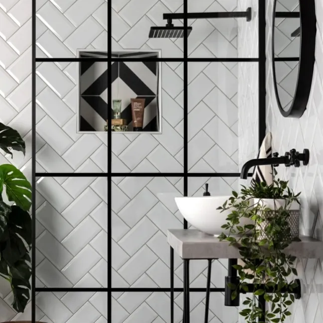 Whitechapel Gloss White Ceramic Metro Tiles