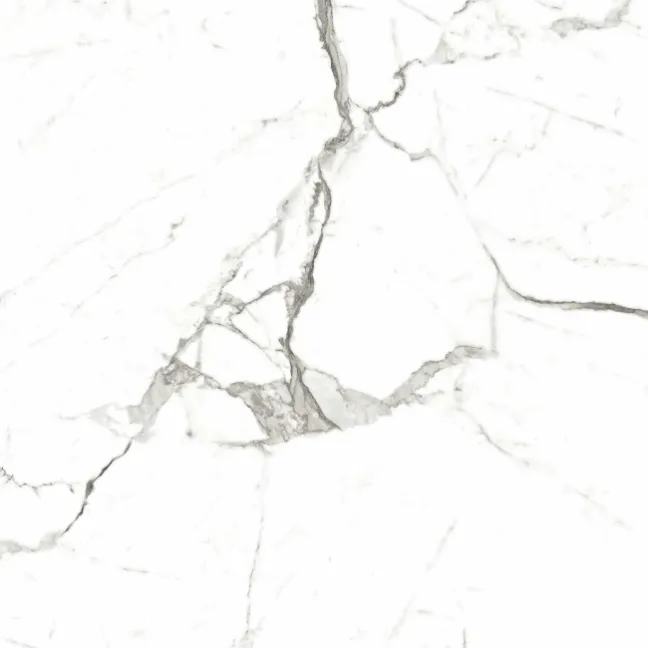 Modern Statuario Polished Marble Effect Tiles 600x600