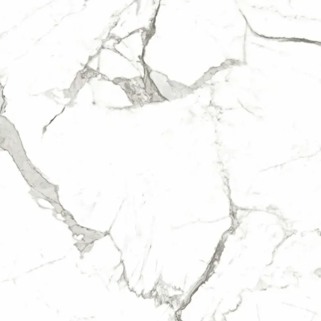Modern Statuario Polished Marble Effect Tiles 600x600