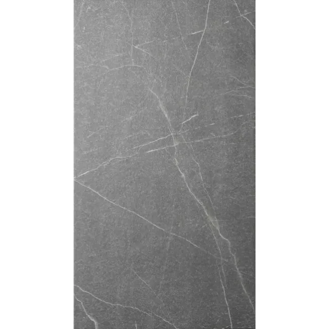 Chalkstone Ash Grey Matt Stone Effect Wall And Floor Tiles