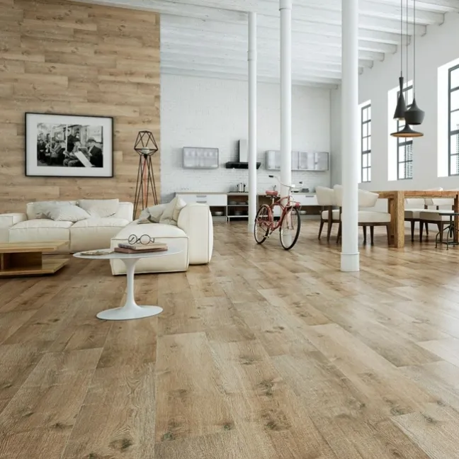 Madagascan Ipil Oak Wood Effect Porcelain Floor Tiles