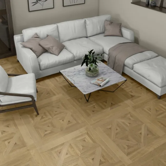 Galloway Oak Brown Matt Parquet Wood Effect Floor Tiles