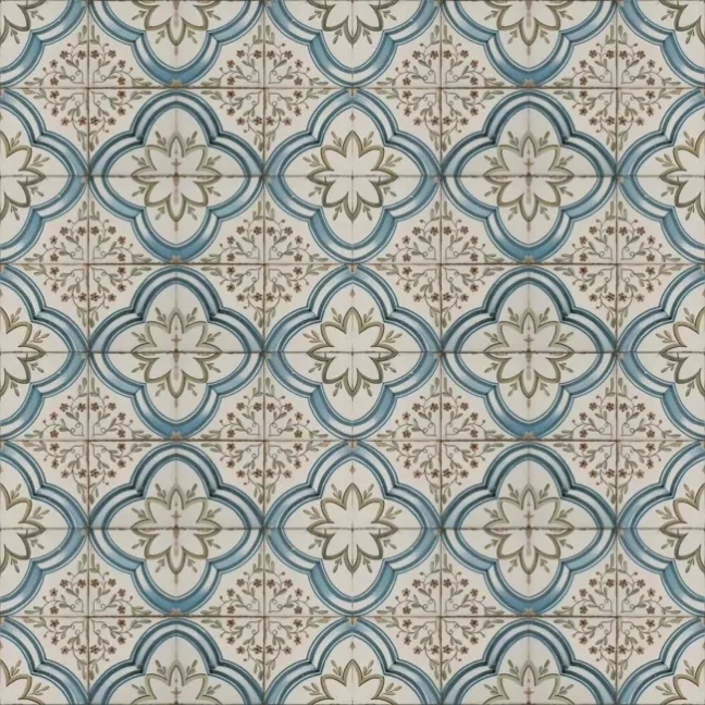 Cynosure Antique Multicolour Matt Patterned Floor Tiles