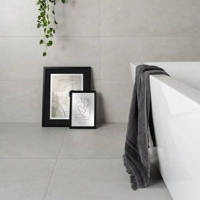 Clifton Grey Matt Stone Effect Floor Tiles