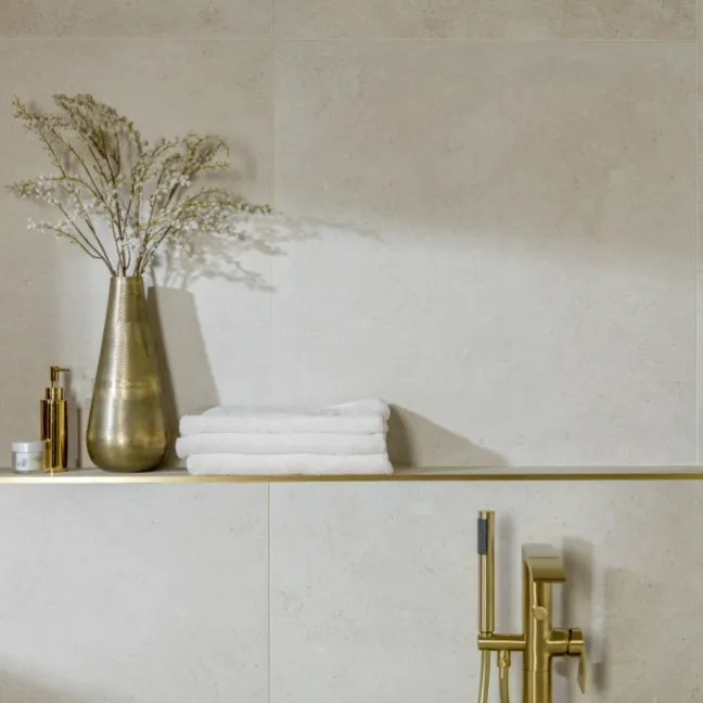 Gravity Beige Matt Travertine Effect Wall and Floor Tiles 800x800