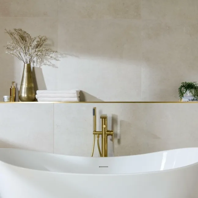 Gravity Beige Matt Travertine Effect Wall and Floor Tiles 800x800