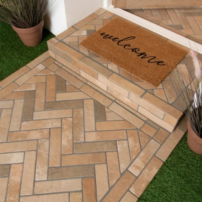 Tuscany Beige Brick Effect Matt Wall and Floor Tiles