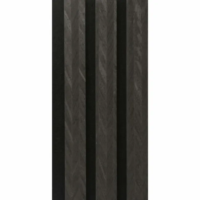 Trepanel® Chevron Noir Black Acoustic Wood Wall Panels