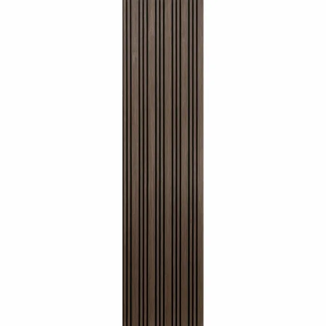 Trepanel Design® Walnut Brown Multi-Width Acoustic Wood Wall Panels