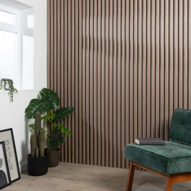 Trepanel Design® Smoked Oak Curve Acoustic Wood Wall Panels
